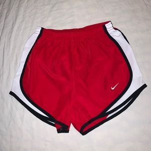 Red Nike Tempo Shorts